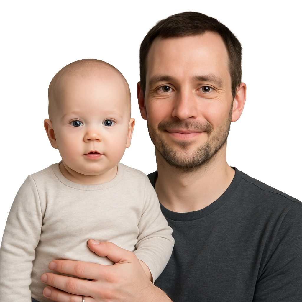 Haltung für Baby Passfoto