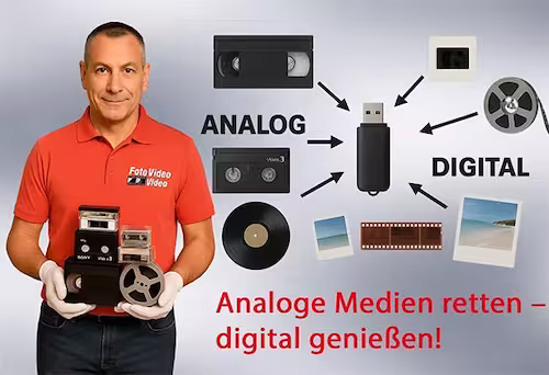Digitalisierung analoger Medien – VHS, Super8, Dias und Fotos retten