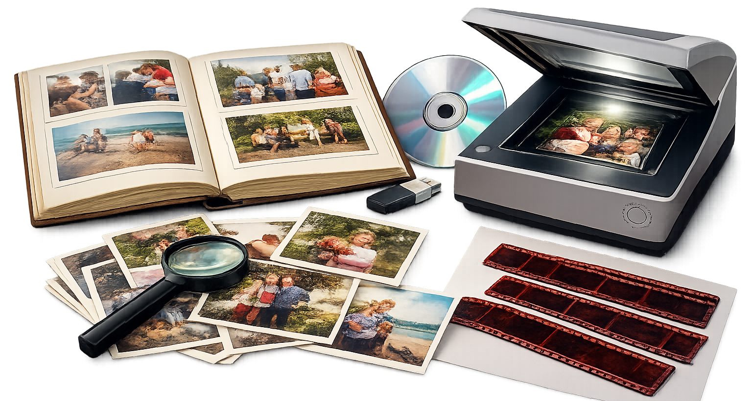 Papierfotos und Negative digitalisieren